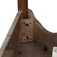 thumbnail image 3 of Leick Furniture Table Console en Bois Demi-Lune Finition Chêne Moyen, 3 of 5