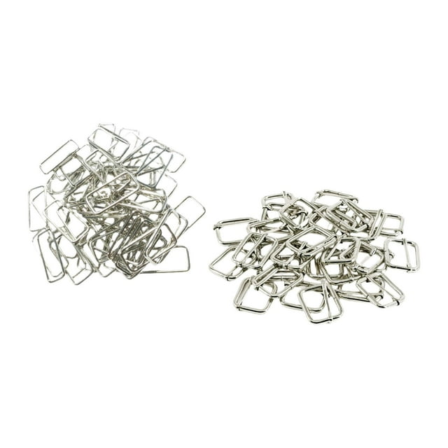 200pcs hebillas deslizantes hebillas rectangulares de la correa de metal liviano accesorios de artesanía de bricolaje controles deslizantes para bolso