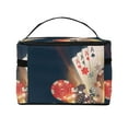 thumbnail image 2 of Kdxio Casino Poker Chips Print Makeup Bag Waterproof Cosmetic Bag Travel Bag Portable Makeup Multifunctional Makeup Organizer Bag for Women Girls, 2 of 4