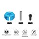 thumbnail image 3 of Adaptadores de ejes hexagonales de rueda de aluminio de 12 mm, color azul, grosor de 6 mm para actualización de piezas de repuesto de coches RC, 4 piezas, 3 of 6