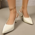 thumbnail image 5 of Generic Slingback Kitten Heel Dress Pumps for Women, Pointed Toe Heels with 3 Inch Lift and Cushioned Insole, Sexy Formal Party Footwear, 5 of 9