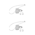 thumbnail image 1 of jesticaly Silicone Wireless for True Wireless Earphone Cover Box Charging Case clear 2Set, 1 of 6