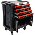 thumbnail image 2 of Trilenars 4-Drawer Rolling Tool Cart with Wheels,Metal Tool Storage Cabinets ,Large Capacity Heavy-Duty Secure Locking System Smooth Drawer Operation Tool Organizer Box,Black, 2 of 6