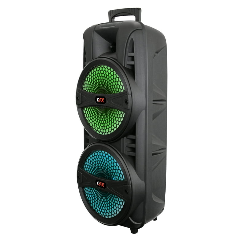QFX PBX-8181 TWS-LINK 2 Speakers For Stereo Sound, Microphone