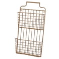 thumbnail image 1 of CheungsRattan 4605 2 Tiered Metal Wall File Pocket, Gold, 1 of 1