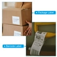 thumbnail image 6 of Uxcell 4.33"x295' (110mmx90m) Wax Thermal Transfer Ribbon, 1 Roll 1/2" Core Ink Out Barcode Ribbon with Core, Silver, 6 of 6
