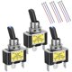 thumbnail image 2 of Interruptor de Palanca de Luz Basculante de 6 Piezas, 30A, 12 V CC, SPST, 2 Posiciones, 3 , Luz LED Azul Con Cable para Coche, , Automoción, 2 of 5