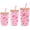 Pink Women, variant on Neoprene Sleeve for Iced Coffee Cup, 3 Pack Insulator Sleeves for Hot Cold Drinks Cold Beverage Cooler Compatible 16-32 oz Coffee Coolies