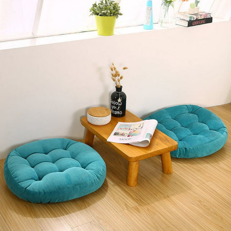 Mellco Sofa Chair Cushion Floor Pillow- Round Futon Seat Cushion for Bay Window,Tatami,Car, Wheelchair,Computer Chair,Yoga,Meditation Preaching (21.65