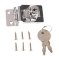 thumbnail image 2 of GROWTH TANK Zinc Alloy Door Lock Buckle Bolt Door Hasp Lock Entry 2 Keys, 2 of 9