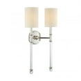 thumbnail image 1 of Savoy House Fremont Transitional 2-Light Sconce C Bulb Polished Nickel, 1 of 2