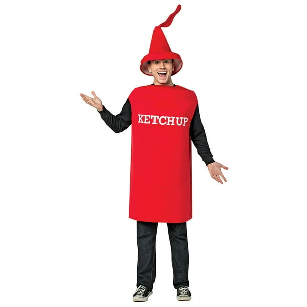 Adult Ketchup Squirt Bottle Halloween Costume Walmart Com Walmart Com