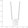thumbnail image 2 of Sterling Silver Rhodium-plated NM State Pendant with chain, 2 of 2