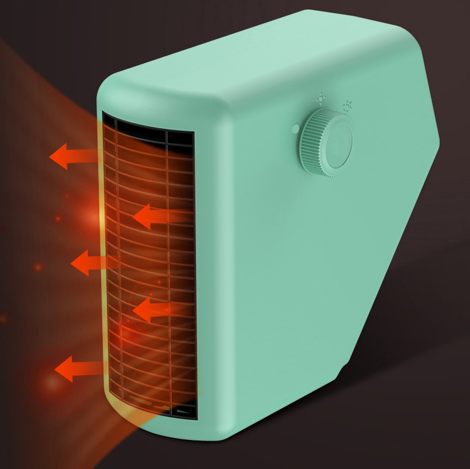 800W Quiet Space Heater Winter Desktop Mini Air Warmer Office Home Desk