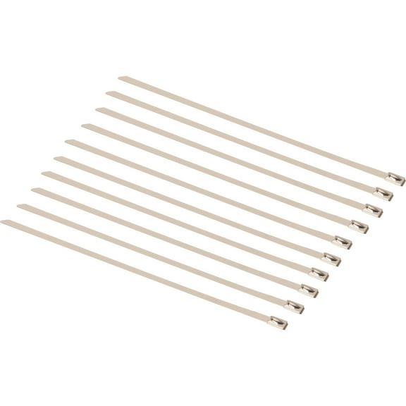 Stainless Steel Exhaust Wrap Ties, 8 Inch