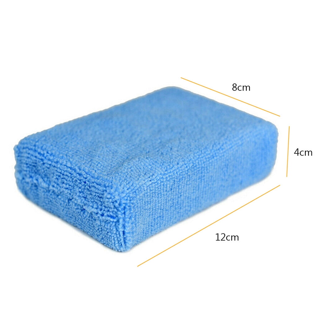 Blue Cloths Premium Grade Microfiber Applicators Sponges Pack of 8 12*8*4cm 