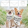 thumbnail image 4 of 1 Pc Mom Is Pregnant Printed Dog Bandana White Pregnancy Announcement Reveal Puppy Scarf Kerchief Cotton Decorative Pet Bandana Pet Accessories for Pet Dog Lovers 30.7x21.6inch(78x55cm), 4 of 6