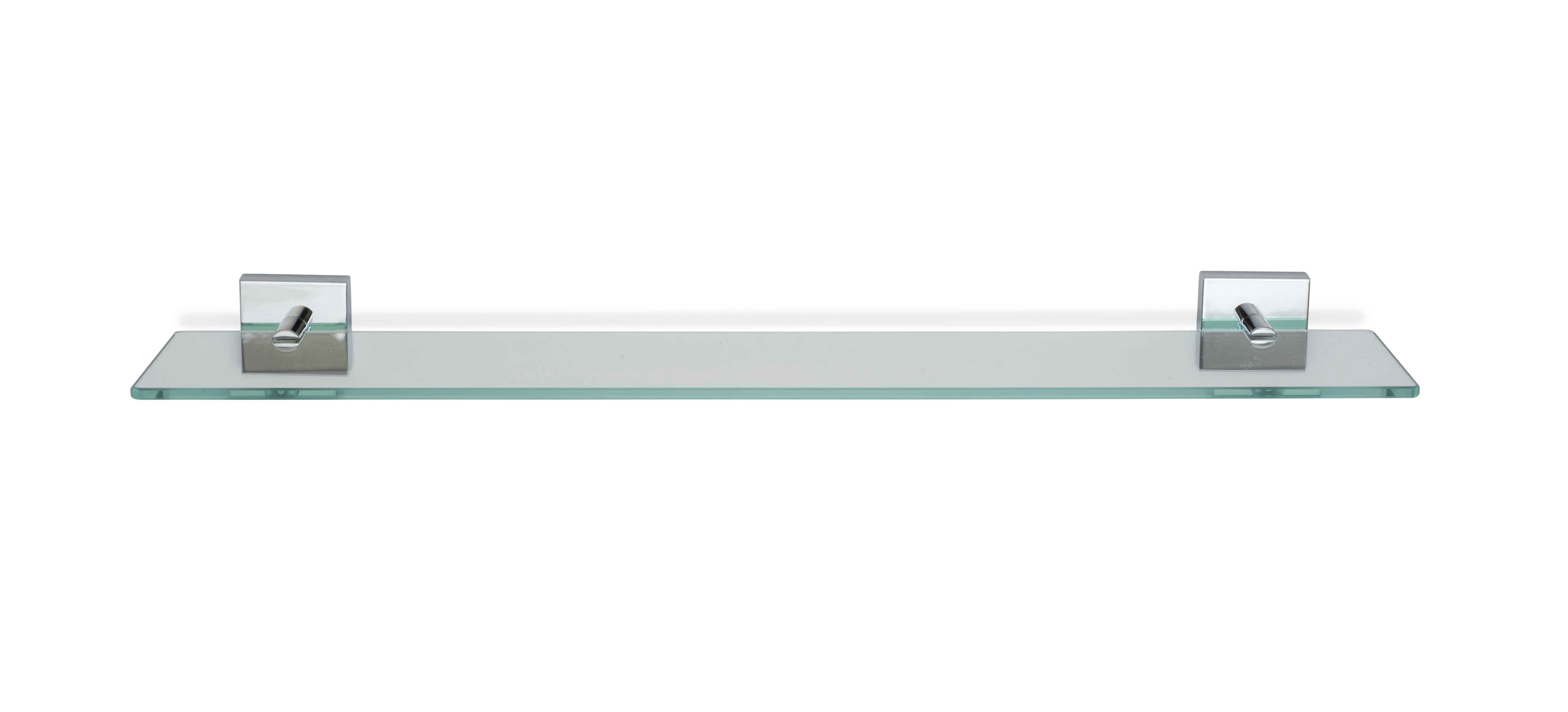 Croydex Chester Flexi-Fix  24.3 in x 5.3 in Chrome Floating Shelf