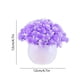thumbnail image 3 of Bola de Bonsái de Flores Artificiales en Maceta | Plantas falsas de escritorio para decoración navideña interior | Material plástico | Amarillo, Naranja, Rojo Sandía, Rosa, Morado, Rojo | 12x12x12cm, 3 of 6