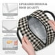 thumbnail image 3 of Balery Black Plaid Heart Bolsa de Almuerzo para Mujeres, Caja de Almuerzo, Bolsa de Almuerzo Pequeña Impermeable, Tote de Almuerzo Reutilizable con Gran Capacidad, 3 of 6