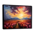 thumbnail image 2 of Designart "Denmark Multicolor Tulip landscapes IV" Floral Floater Framed Canvas Print, 2 of 7