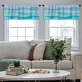 thumbnail image 5 of LALILO Kitchen Curtain Valance With Lines And Waves Rod Pocket Window Curtain 52"x 18" Set of 2, 5 of 7