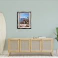 thumbnail image 2 of Stupell Industries Through Window View Seaside Flower Garden Scene Painting Jet Black Floating Framed Canvas Print Wall Art, Design by Ziwei Li, 2 of 6