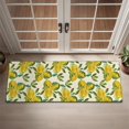 thumbnail image 2 of Yellow Lemon Fruit Clusters White Pattern Door Rugs,Washable Non Slip Door Mats Indoor,Decorative Door Mats,Entry Mat Indoor for Entrance,Bedroom,Kitchen,Bathroom,16"x47", 2 of 6