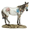 thumbnail image 5 of Ebros Equestrian Tribal Beauty Medicine Spirit Horse Hand Crafted Statue 8" High Sun Palm Feathers Stallion Animal Decor Sculpture, 5 of 5