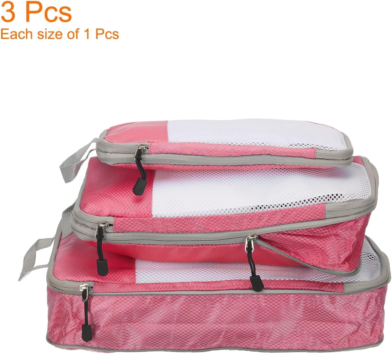 XiHAMA 3pcs Compression Packing Cube for Suitcases Lightweight Luggage Organizers Bag Travel Essentials Compression Bags for Carry on Suitcases