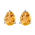 thumbnail image 2 of Sterling Silver with Natural Citrine Stud Earring, 2 of 4