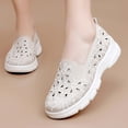 thumbnail image 2 of Ludearly Women's Orthopedic Shoes Woven Wide Arch Support Slip-On Orthowalk Sneakers Casual Breathable Soft Anti-Skid Sports Footwear 6.5&Beige#07, 2 of 8