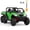 green, variant on 24V Kids Electric Ride On Dump Truck 2 Seater, 4WD 6 Wheel Battery Powered Vehicle with Remote Control Dump Bed Shovel