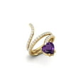 thumbnail image 2 of Mooneye 7mm Heart Shape Wrap Bypass Ring Amethyst 925 Silver Gold Vermeil Women Wedding Rings, 2 of 7