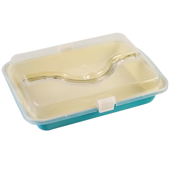 Donepart 9x13 Inch Baking Pan with Lid, Cake Pan with Lid and Handles for Cakes Brownies, Non-Stick Rectangle 13x9 Cake Pan Cake Carrier for Transport & Serve
