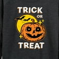 thumbnail image 3 of Instant Message - Vintage Trick Or Treat Pumpkin - Women's Lightweight French Terry Long Sleeve Shirt, 3 of 6
