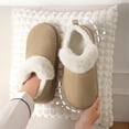 thumbnail image 3 of WALL QMER Women's Cozy Short Bootie Slippers, Winter Warm Hard-Bottom House Shoes Featuring a Fuzzy Lining, Suitable for Indoor and Outdoor Use, 3 of 7