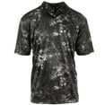 thumbnail image 1 of Burnside Golf Men's Tye Dye Performance Polo Shirt, Large Black, 1 of 3