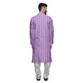 thumbnail image 3 of Atasi Ensemble Kurta-Pyjama Long en Coton pour Hommes, Kurta-Pyjama Décontracté de Designer, Vêtements, 3 of 5