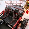 thumbnail image 3 of 36V Electric Ride On Car for Big Kids, 2 Seater 36V Powered Electric Ride on Toy with Rear Wheel Spring Suspension, Bluetooth, Music, Max 8.7 MPH, Kids Electric Vehicle for Boys Girls Ages 6+, Red, 3 of 8