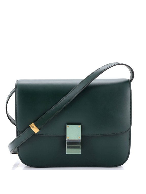 Pre-Owned Classic Box Bag Smooth Leather Medium By Rebag