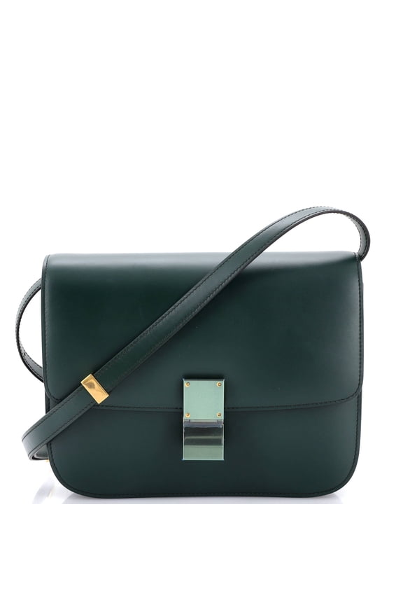 Pre-Owned Classic Box Bag Smooth Leather Medium By Rebag