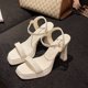 thumbnail image 2 of 2023 Sandalias de moda Simple Sexy Crystal Fashion Sandalias de mujer Gladiador Hebilla Correa Casual Sandalias de tacón alto Mujer Sandals35 Gao Jinjia LED, 2 of 2