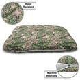 thumbnail image 3 of Tropical Pet Bed, Exotic Hawaii Jungle Themed Interpretation of Multitude Palm Leaves, Resistant Pad for Dogs and Cats Cushion with Removable Cover, 24" x 39", Green Rose Pastel Pink, by Ambesonne, 3 of 4