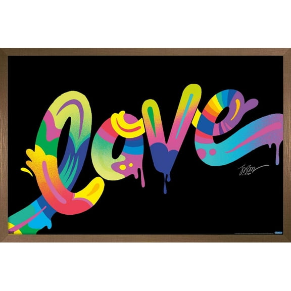 Jason Naylor - Love Wall Poster, 14.725" x 22.375", Framed