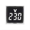 thumbnail image 2 of Digital Voltmeter Voltage Tester with LED Display EU Plug White, 2 of 5