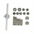 thumbnail image 3 of 31Pcs M1-M2.5 Hss Metric Tap and Die Set Screw Thread Plugs Taps Tapping Tools, 3 of 8