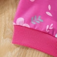 thumbnail image 6 of WIBACKER Baby Girl's Floral Print Sweatshirt Crewneck Long Sleeve Casual Toddler Pullover Tops, 6 of 7