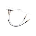 thumbnail image 6 of 3.5mm Audio Cable, 90 Degree Right Angle 3-Conductor Stereo Aux Cable Cord 3.5mm Male to Male TRS Cable Extension Line, 6 of 11