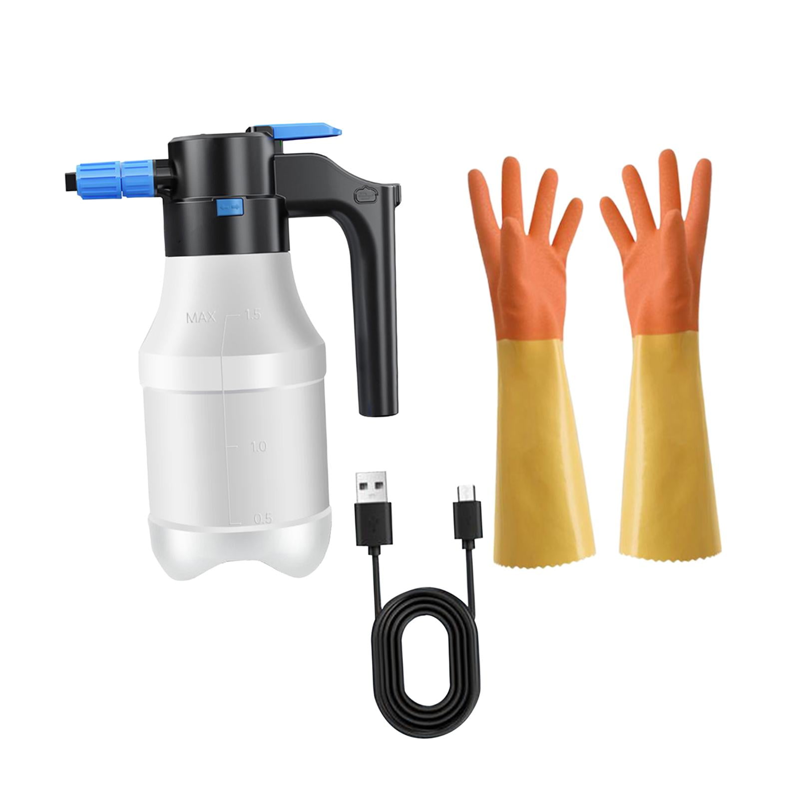 Miulika 1.5L Electric Foam Sprayer Electric Pressure Washer Pressure Foam Sprayer Multifunctional Home Cleaning Car Detailing Washing With Long Glove